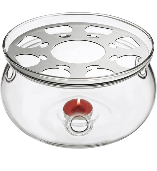 KozyCup Bowl Glass Tea Warmer – Candle Heated Teapot Warmer