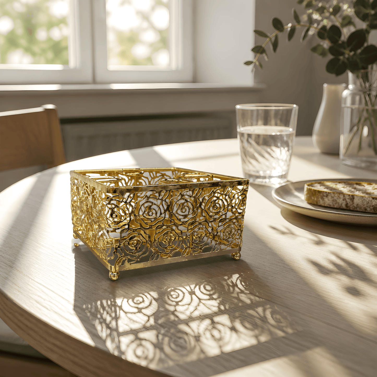 KozyCup Gold Metal Tea Warmer – Candle Heated Teapot Warmer