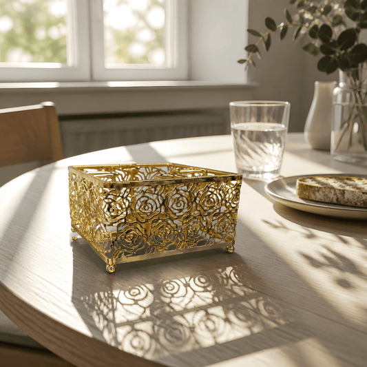 KozyCup Gold Metal Tea Warmer – Candle Heated Teapot Warmer