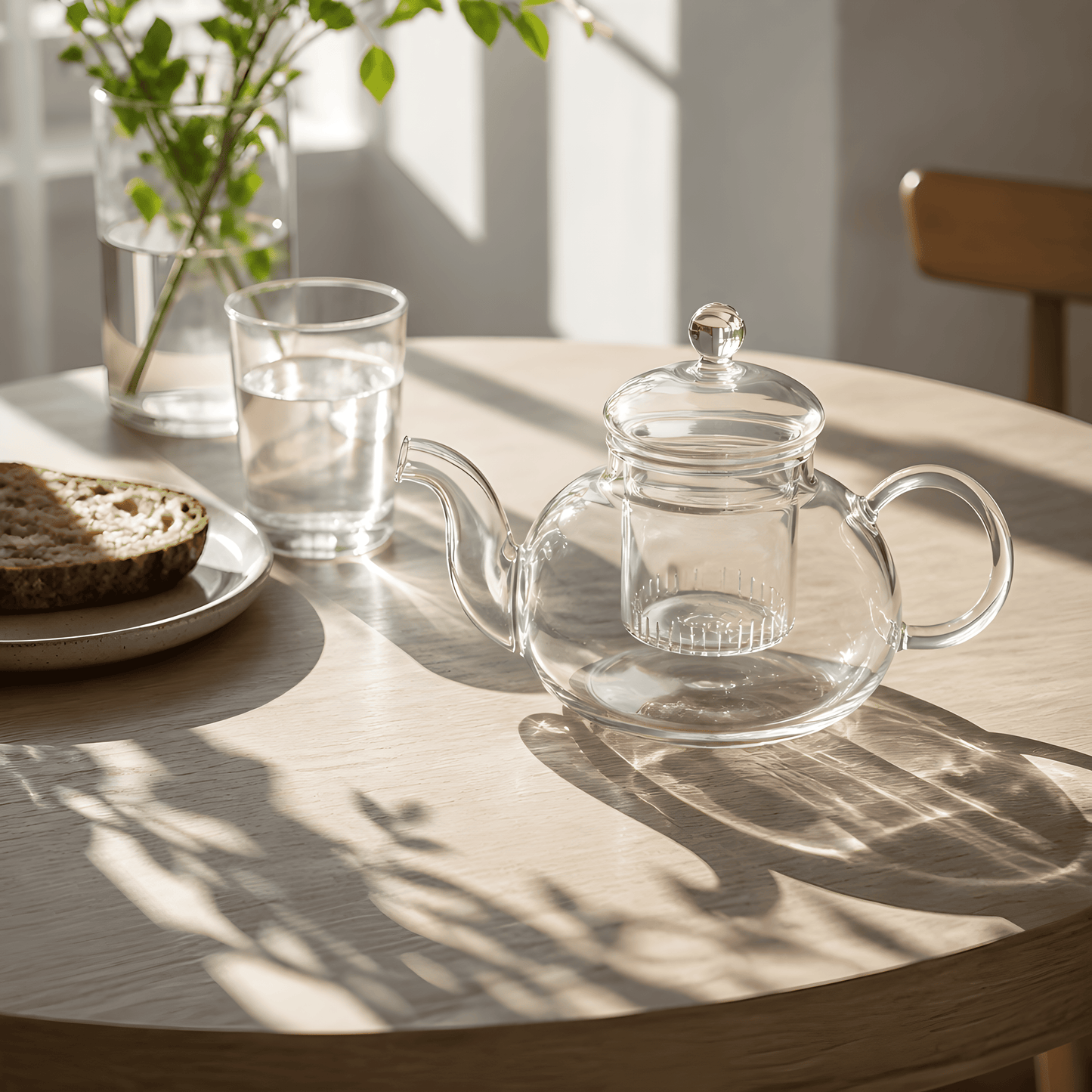 KozyCup Glass Teapot 1000ml – Heat Resistant Borosilicate Glass Teapot