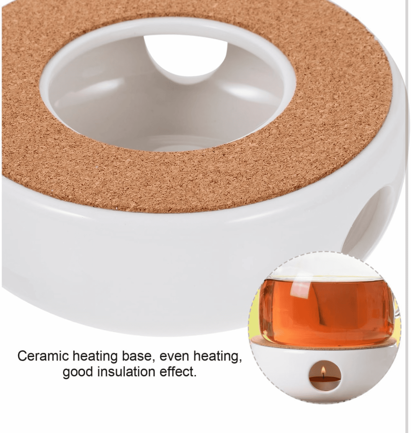 KozyCup Ceramic Tea Warmer – Candle Heated Teapot Warmer