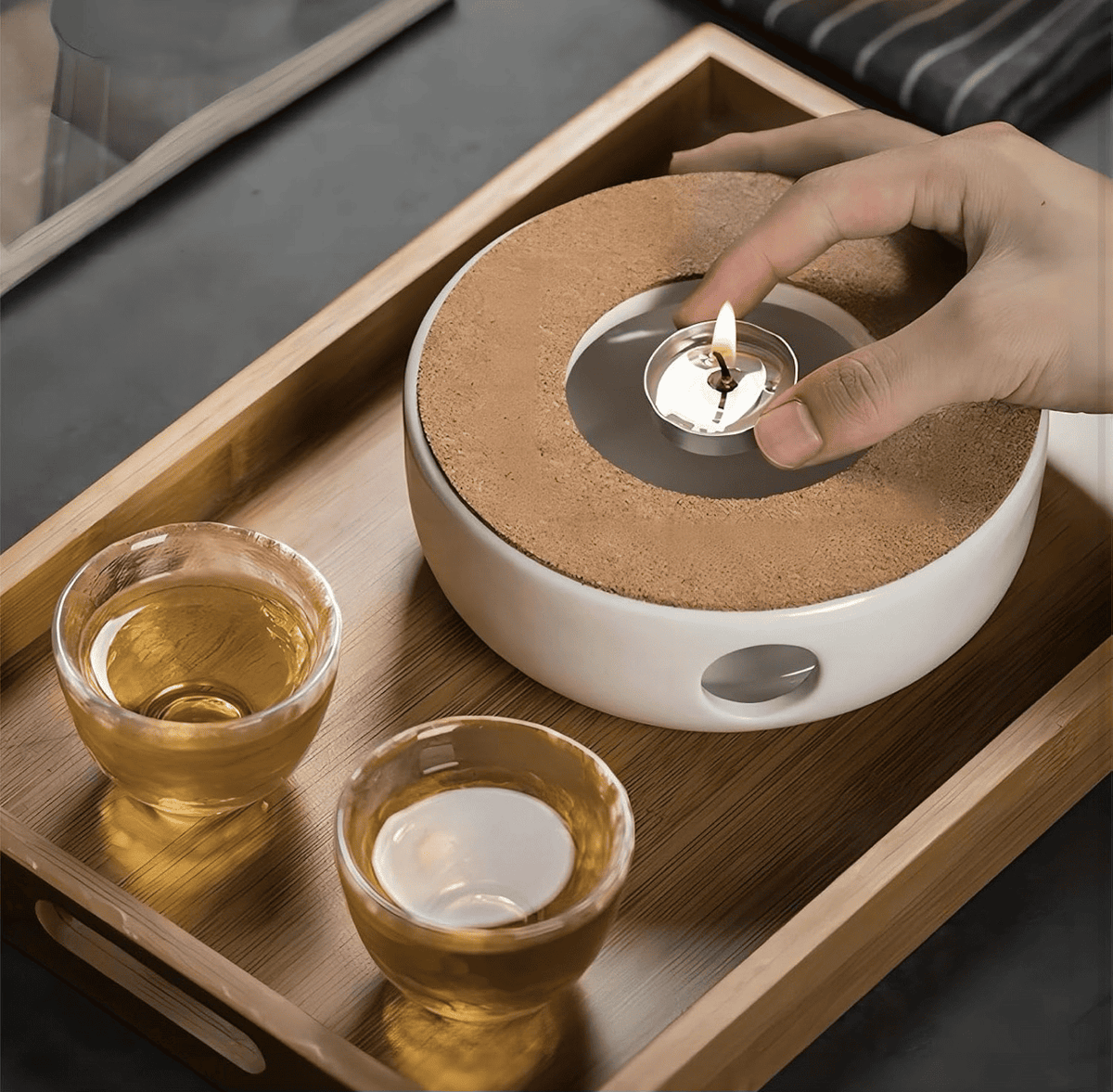 KozyCup Ceramic Tea Warmer – Candle Heated Teapot Warmer