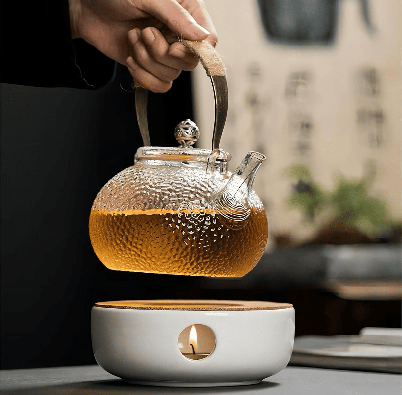 KozyCup Ceramic Tea Warmer – Candle Heated Teapot Warmer